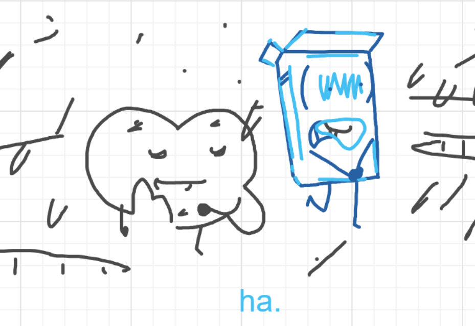 A panel from I've Been Everywhere, Man, episode nine of the Board Boards object show by Furretwalk/WalkingFurret.